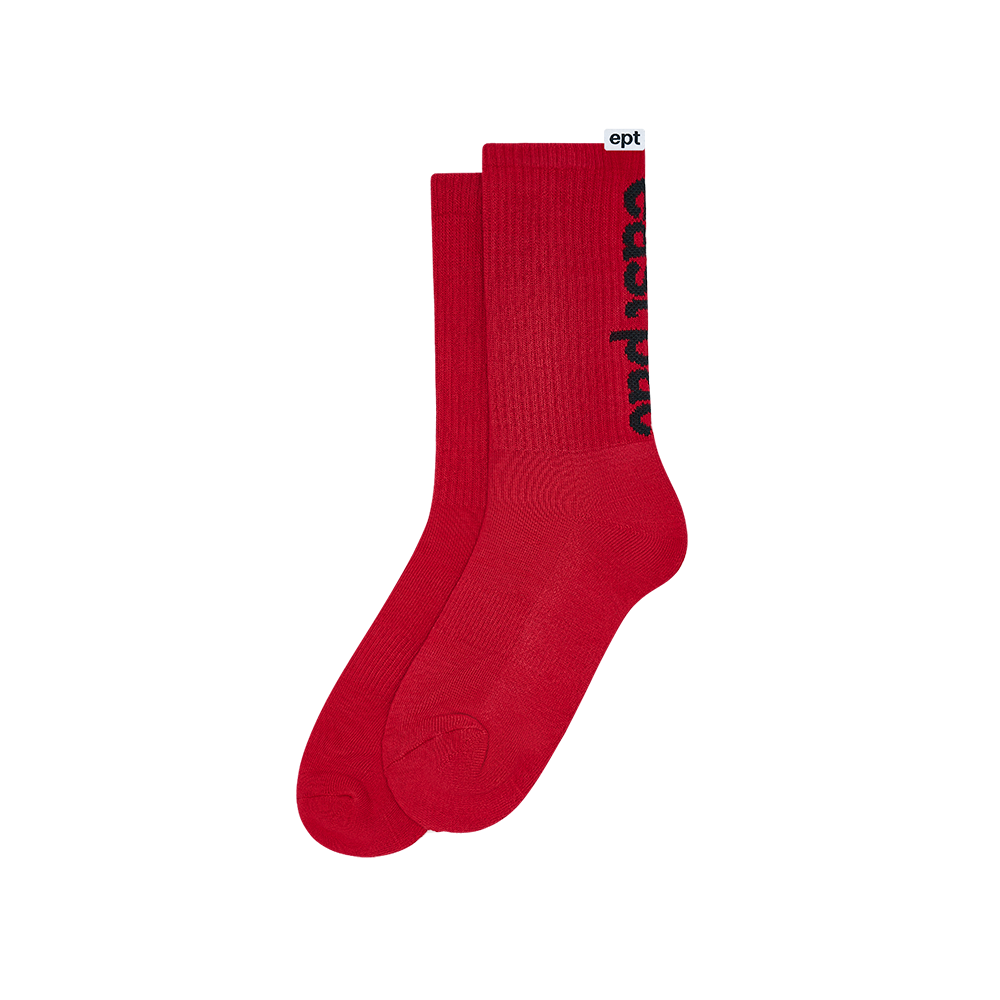 Ankle Logo Socks (Red)