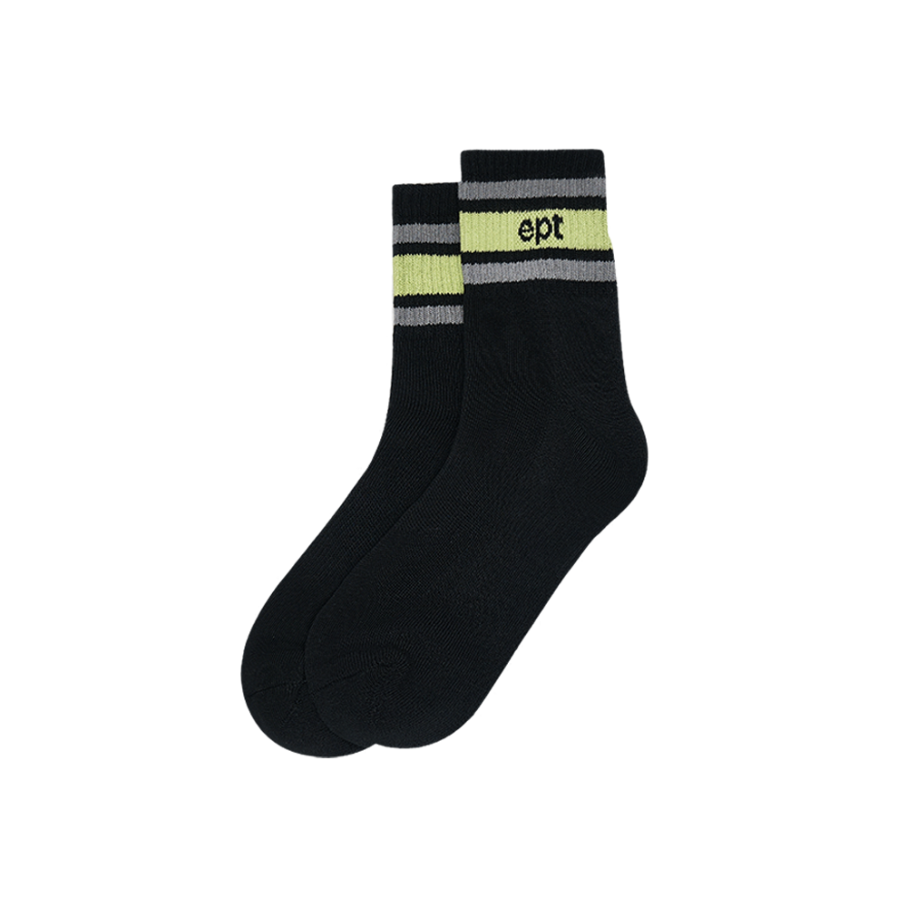 Bold Ankle Socks (Black)