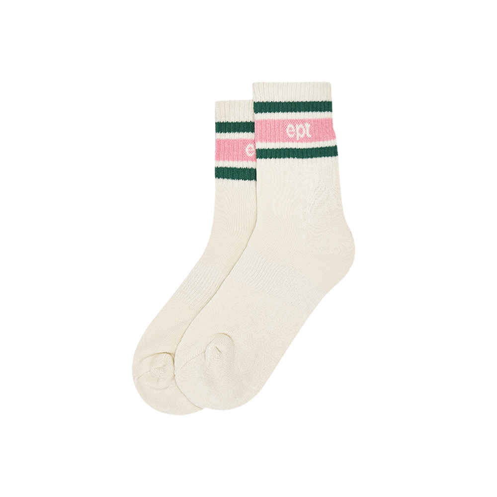 Bold Ankle Socks (Cream)