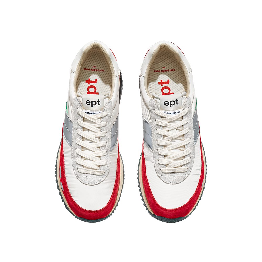Boston (Off White/Red)