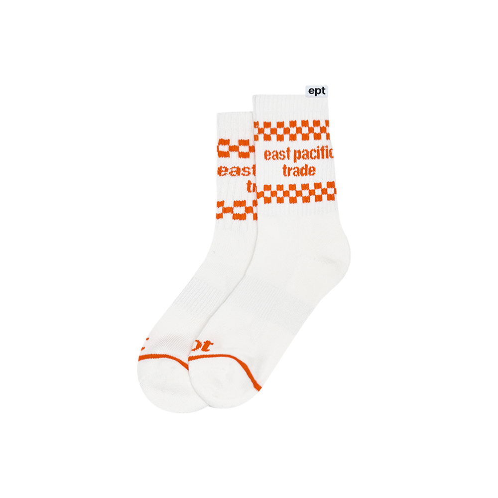 Checkerboard Socks (White)