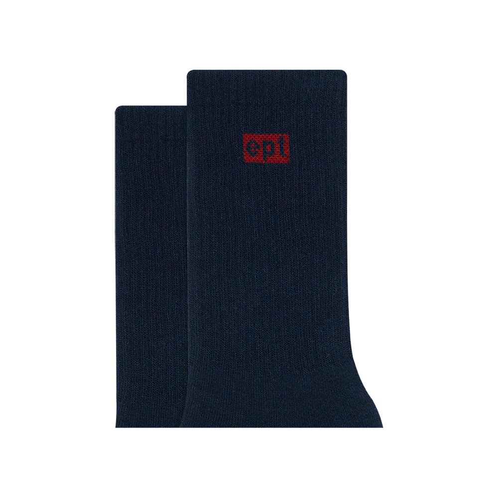 Classic Box Logo Socks (Navy)