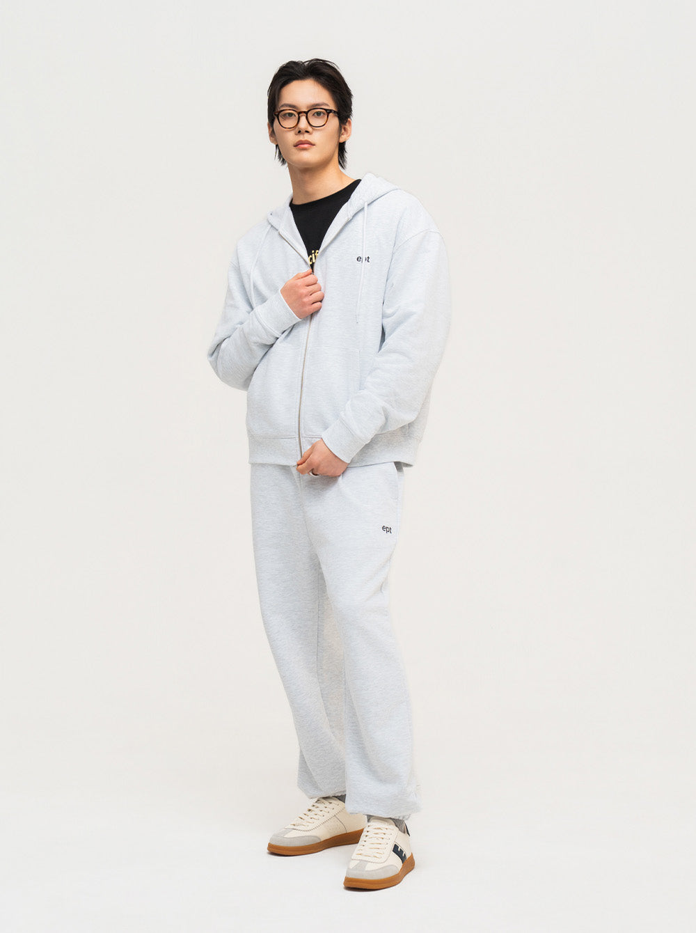 Classic Hood Zip Up (H/Ash)