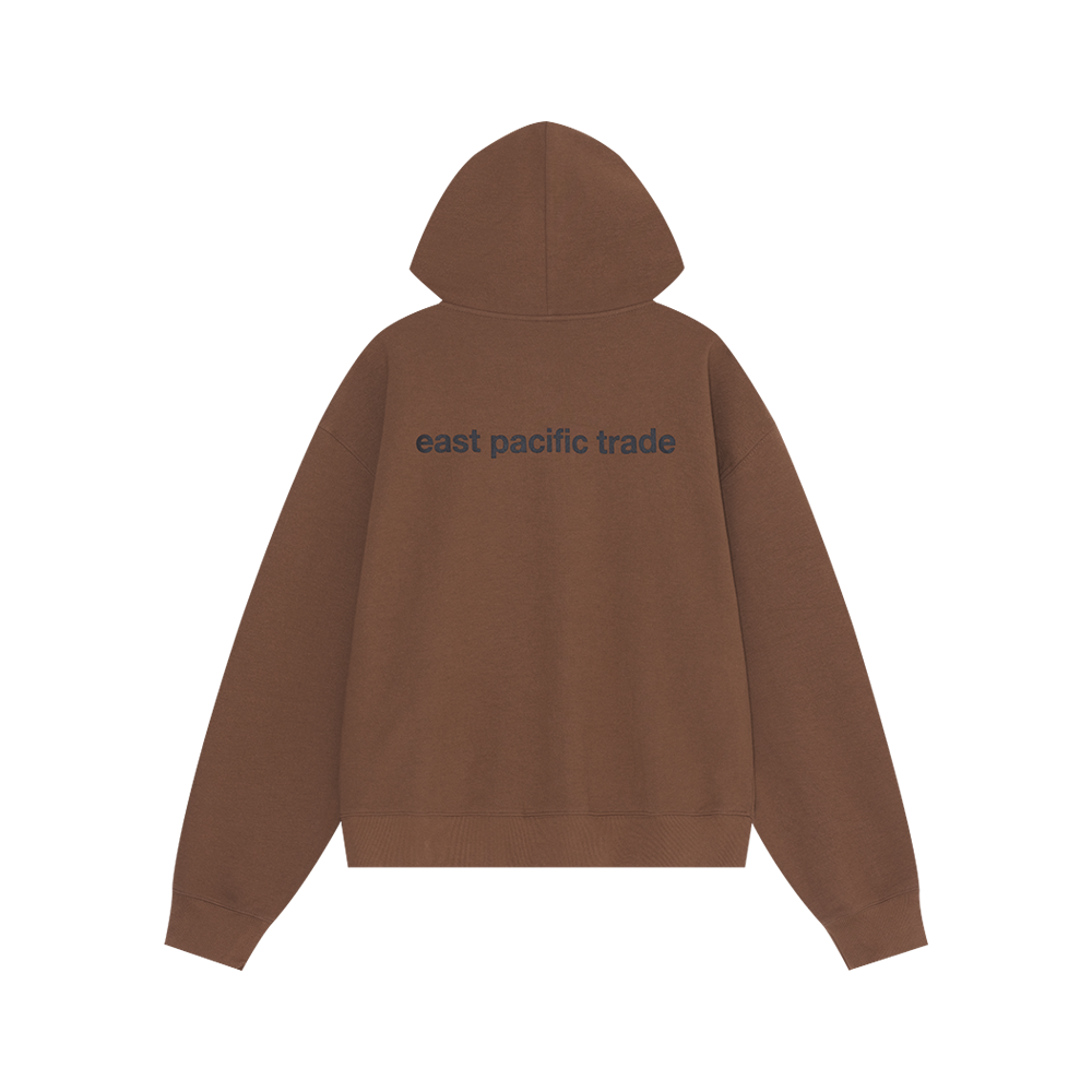 Classic Logo Hoodie Zip up (Brown)