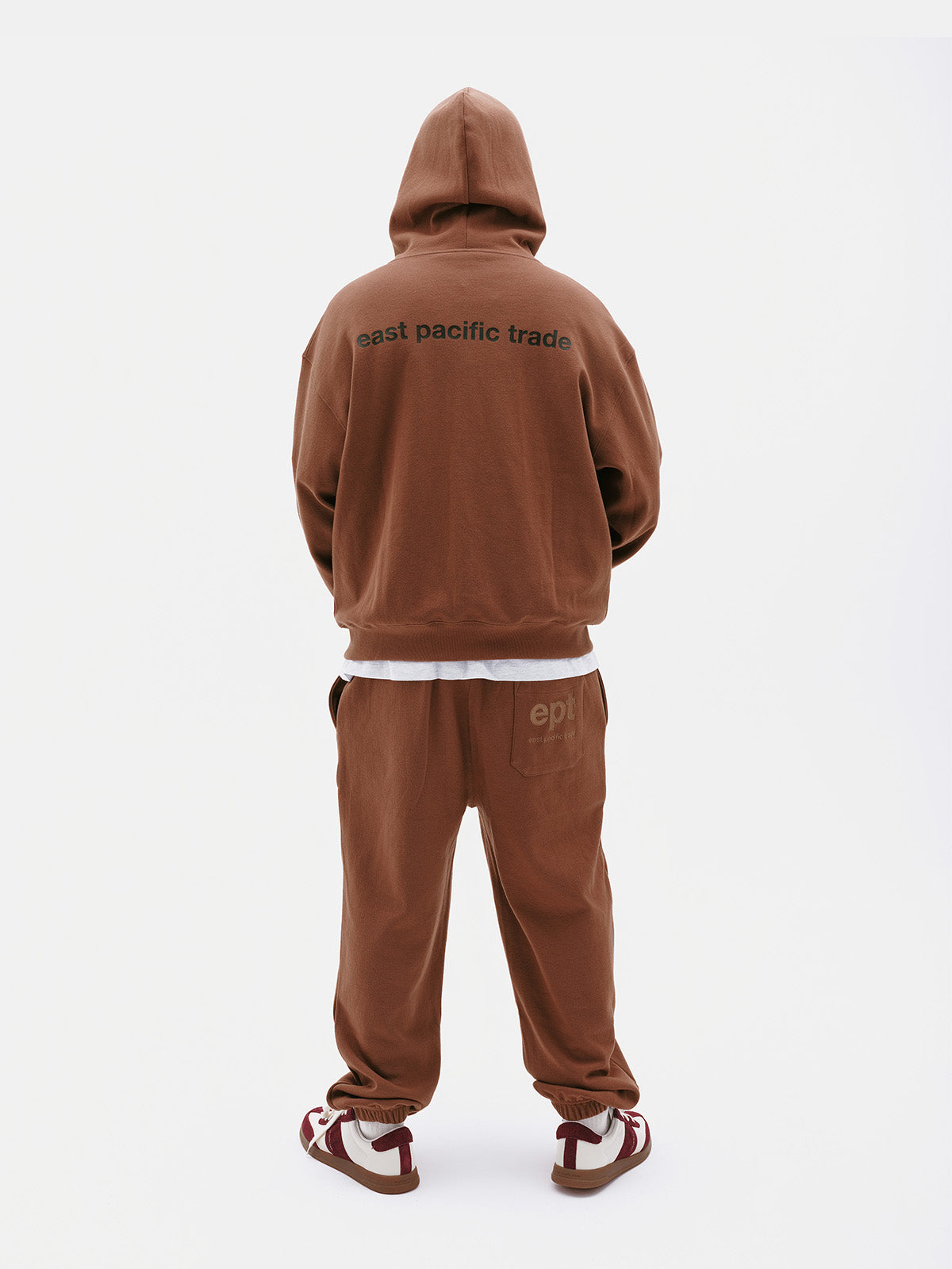 Classic Logo Hoodie Zip up (Brown)