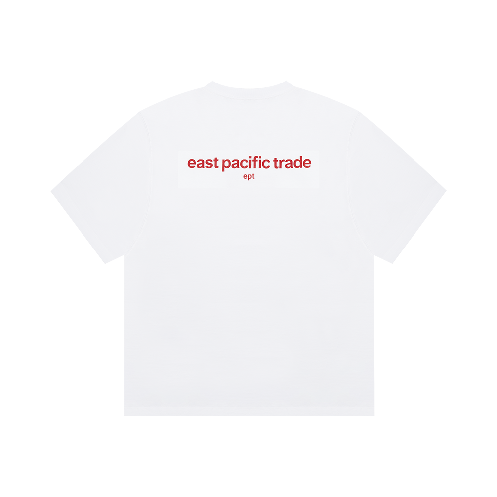 Color Box Logo T-Shirt (White/Red)