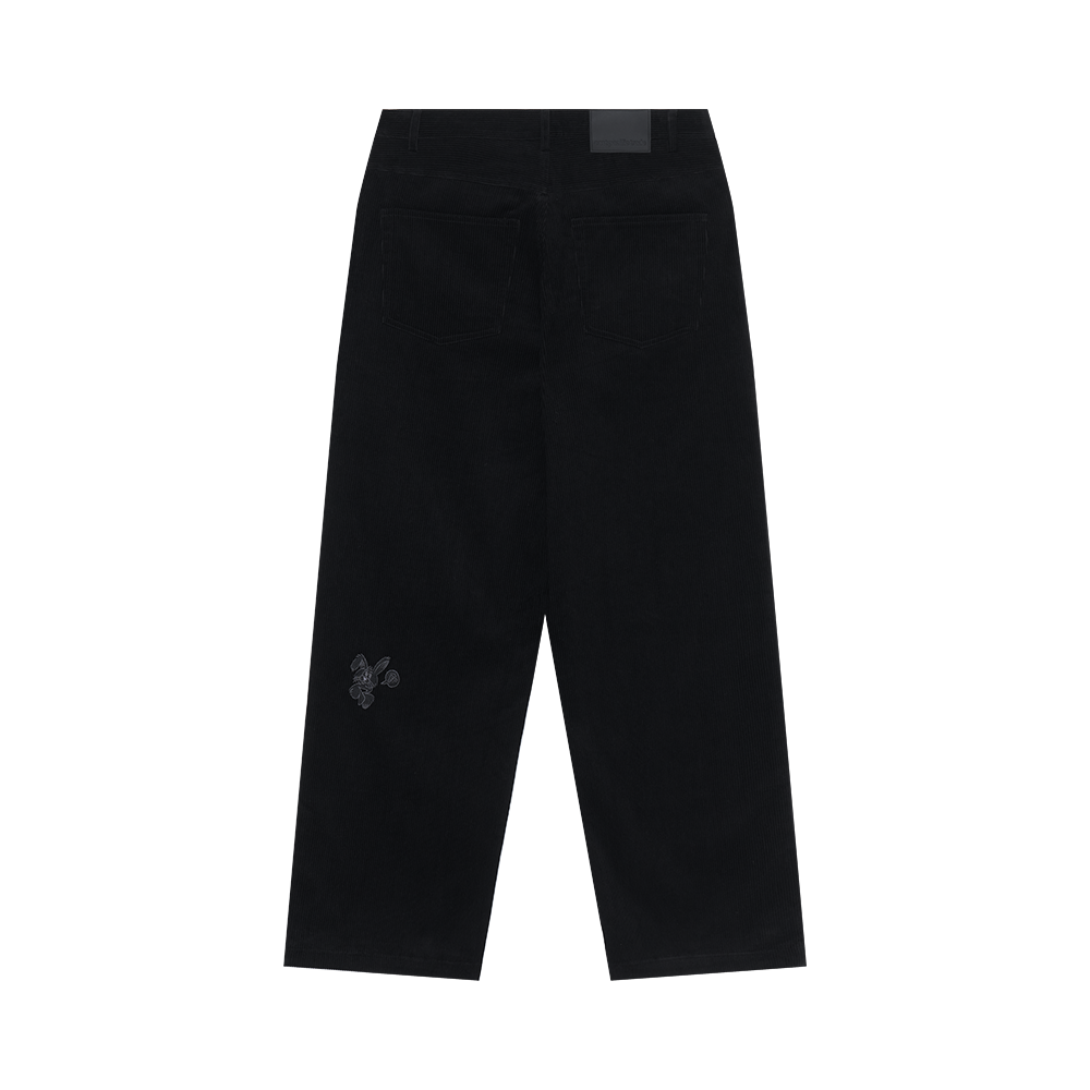 Corduroy Baggy Pants (Black)