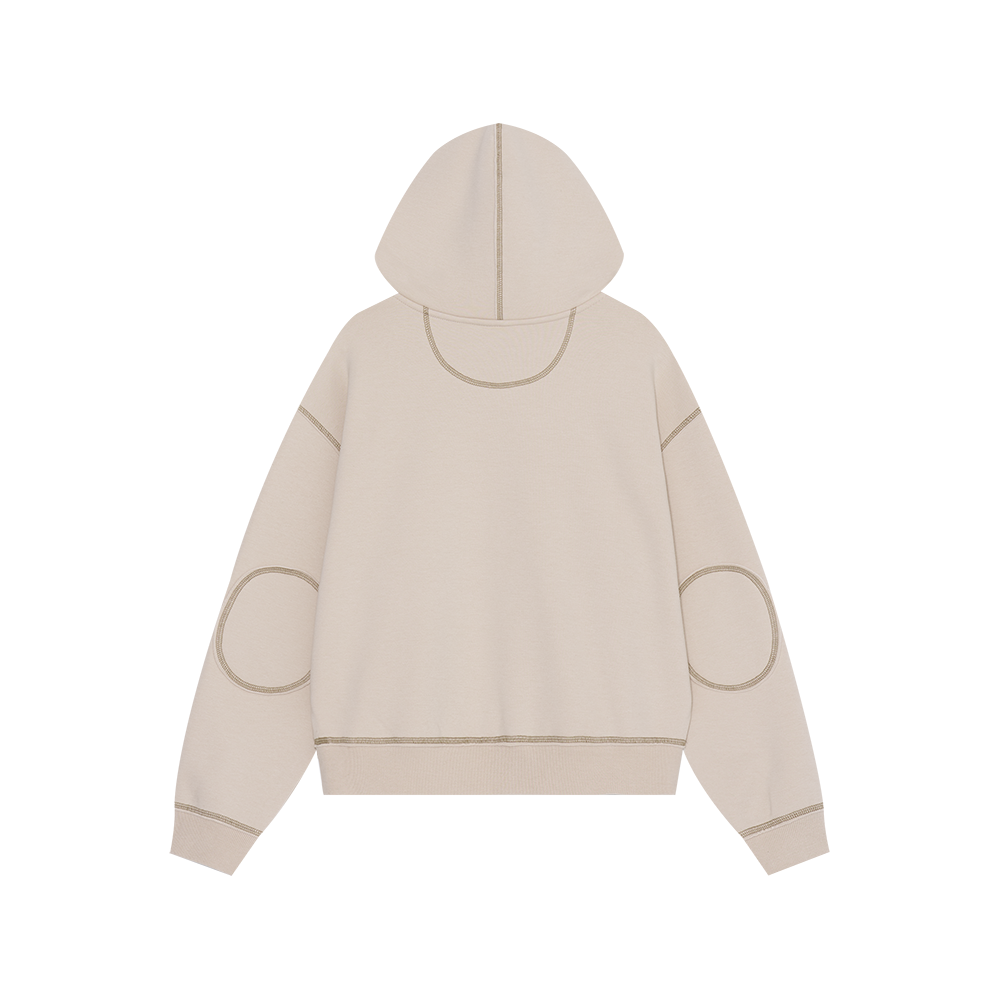 Cover Stitch Hoodie (Beige)