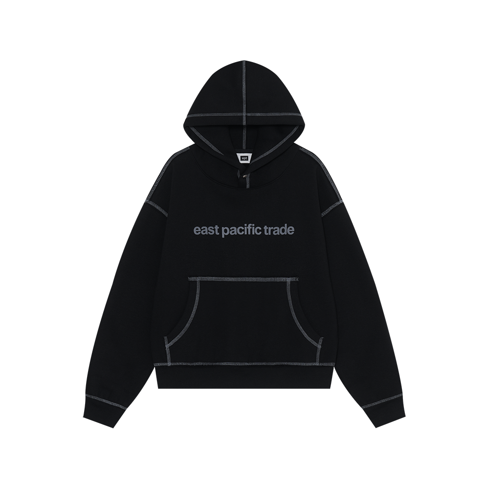 Cover Stitch Hoodie (Black)