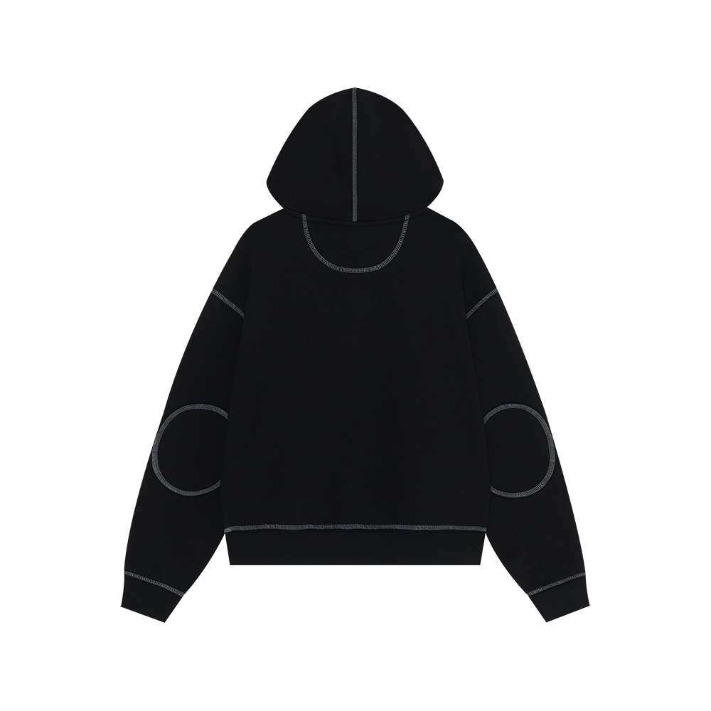 Cover Stitch Hoodie (Black)