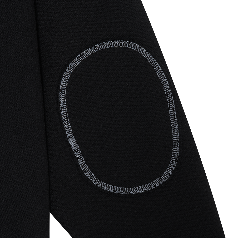 Cover Stitch Hoodie (Black)