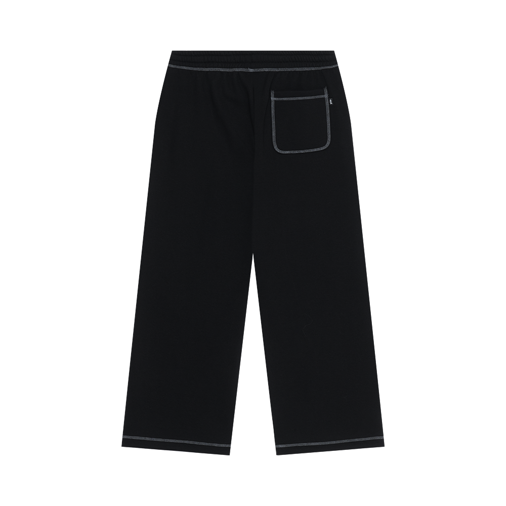 Cover Stitch Sweat Pants (Black)