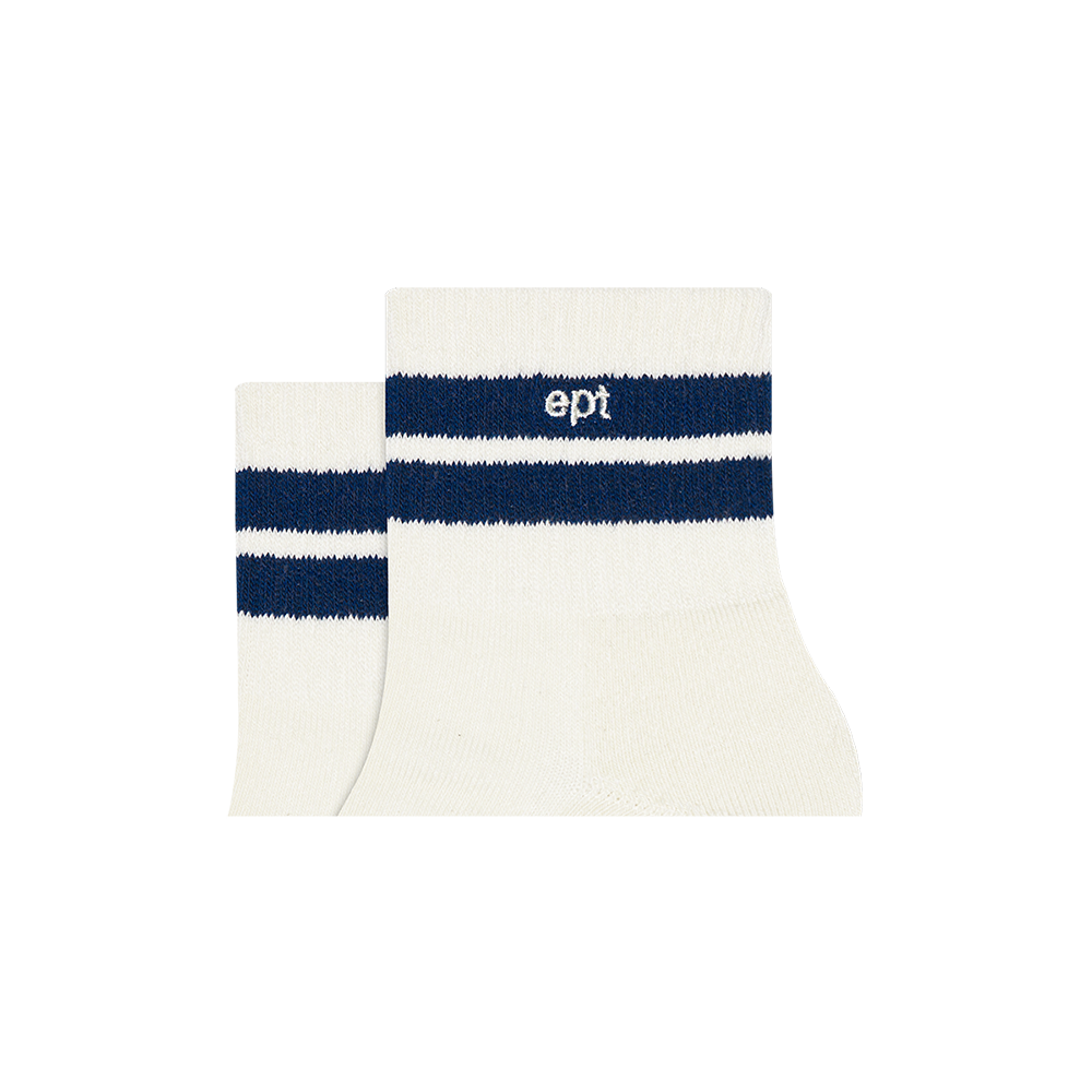 Double Line Socks (Cream)