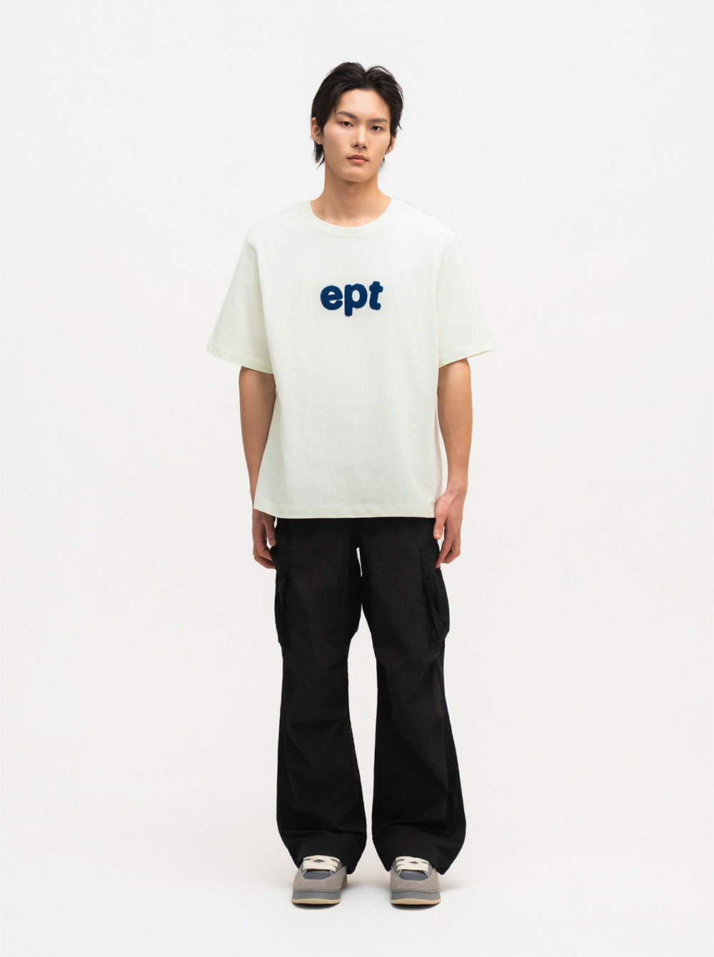 Heavy Stitch Logo T-Shirt (Cream)