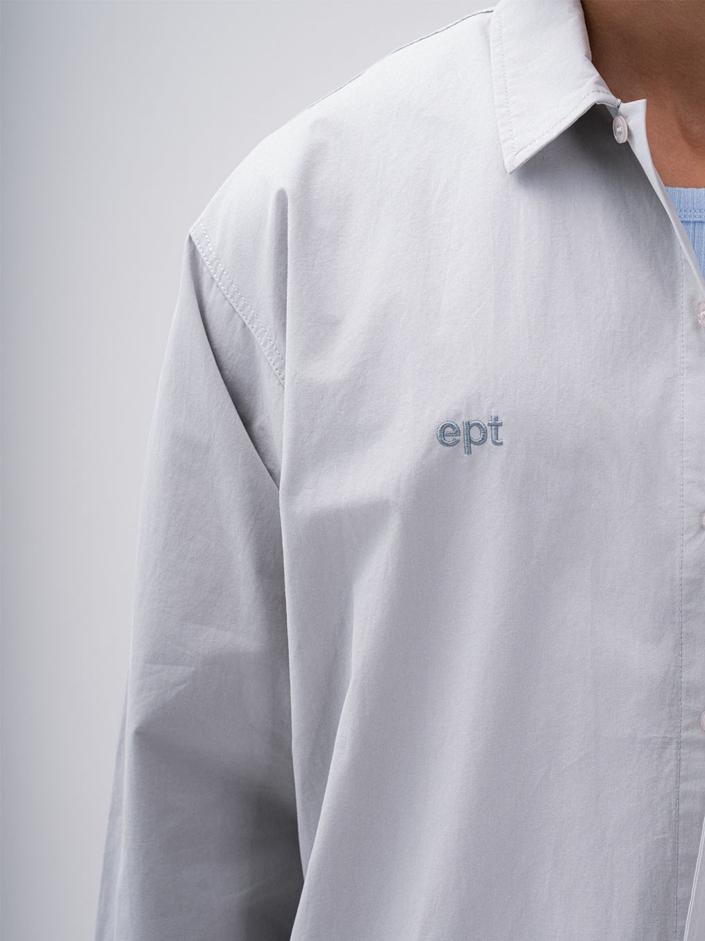 Nibble Big Pocket Shirt (L/Grey)