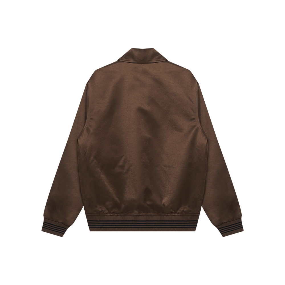 Nibble Satin Jacket (Brown)