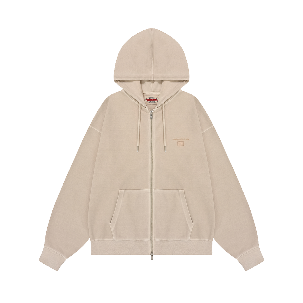 Sel Pigment Dyed Hood Zipup (Beige) – EPT Sel Pigment Dyed Hood Zipup (Beige) – EPT