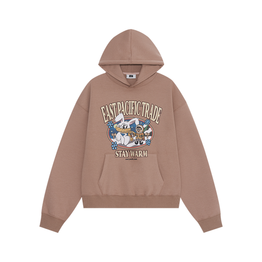 Snow Land Hoodie (L/Brown)