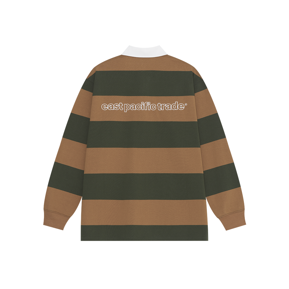 Striped Rugby Shirt (Khaki)