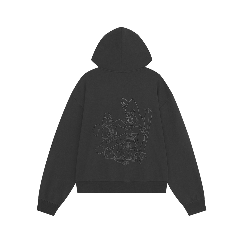 Winter Sports Zip Hoodie (Charcoal)