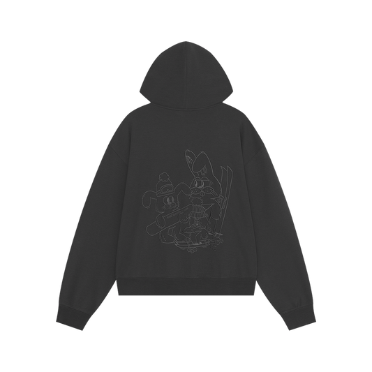 Winter Sports Zip Hoodie (Charcoal)