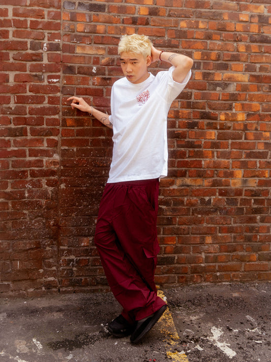 Walk Around The World T-Shirt (White/Sunset)