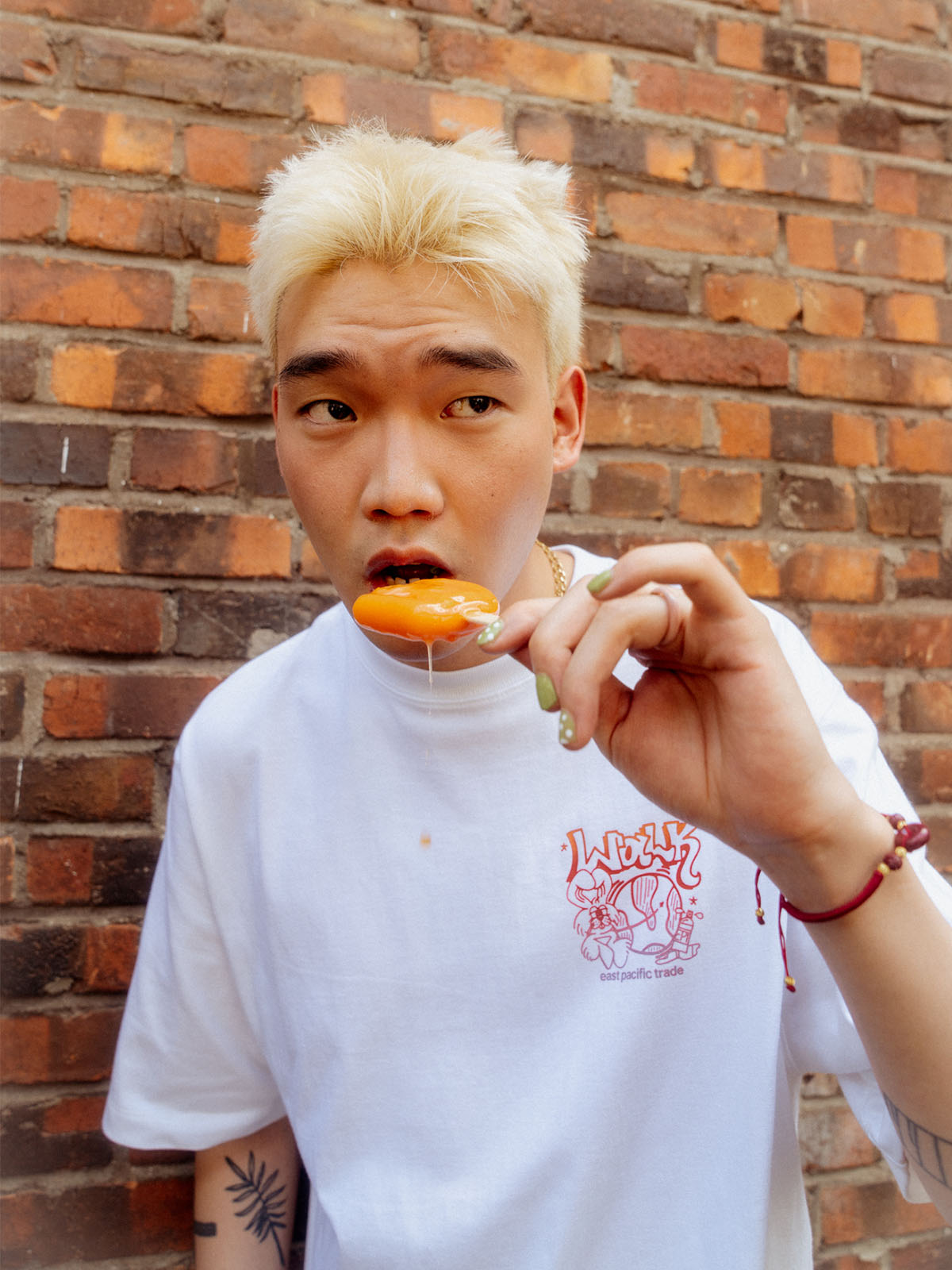 Walk Around The World T-Shirt (White/Sunset)