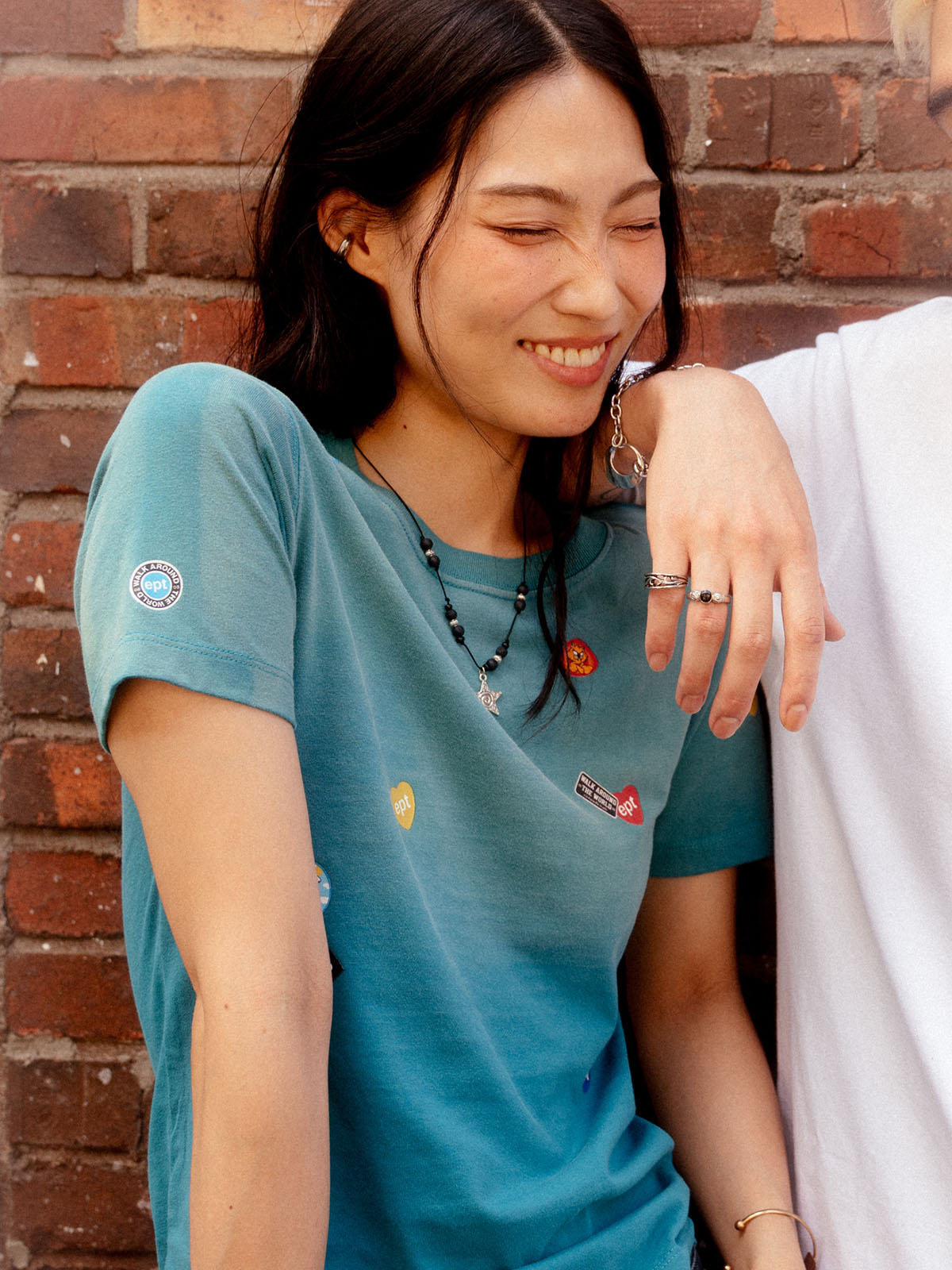 Washed Sticker T-Shirt (Green)