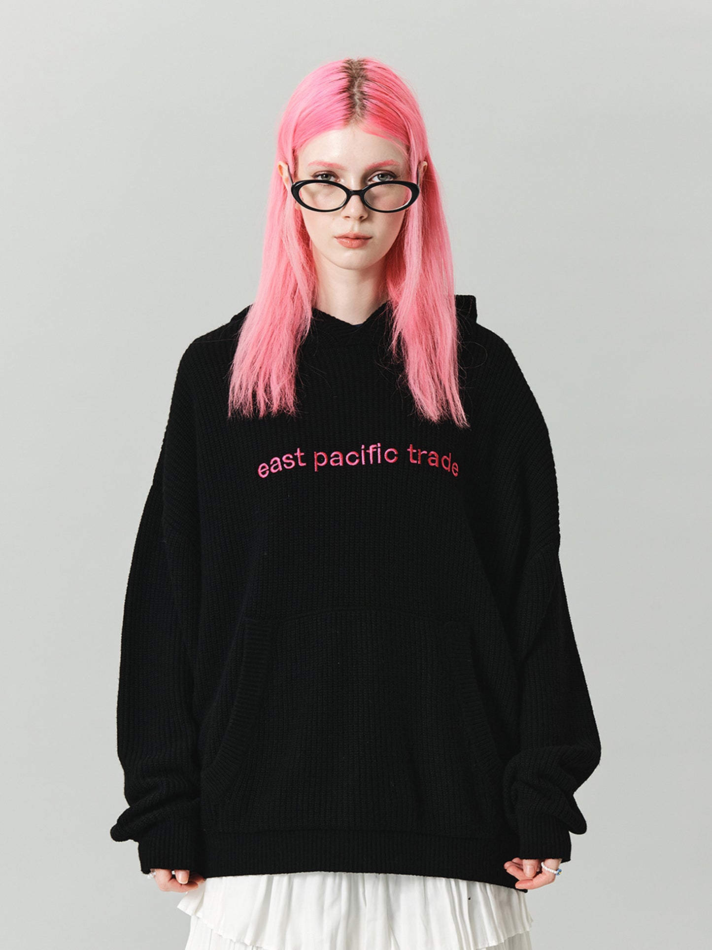 Knit Hoodie (Black)