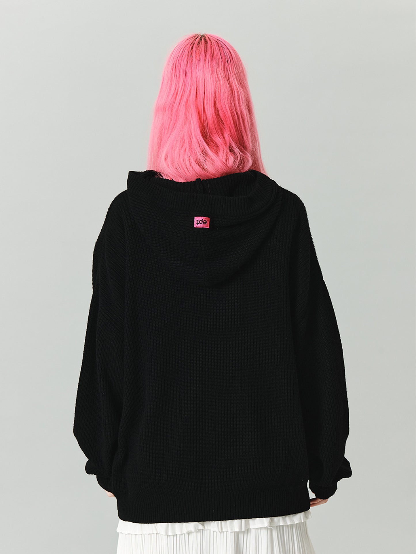 Knit Hoodie (Black)