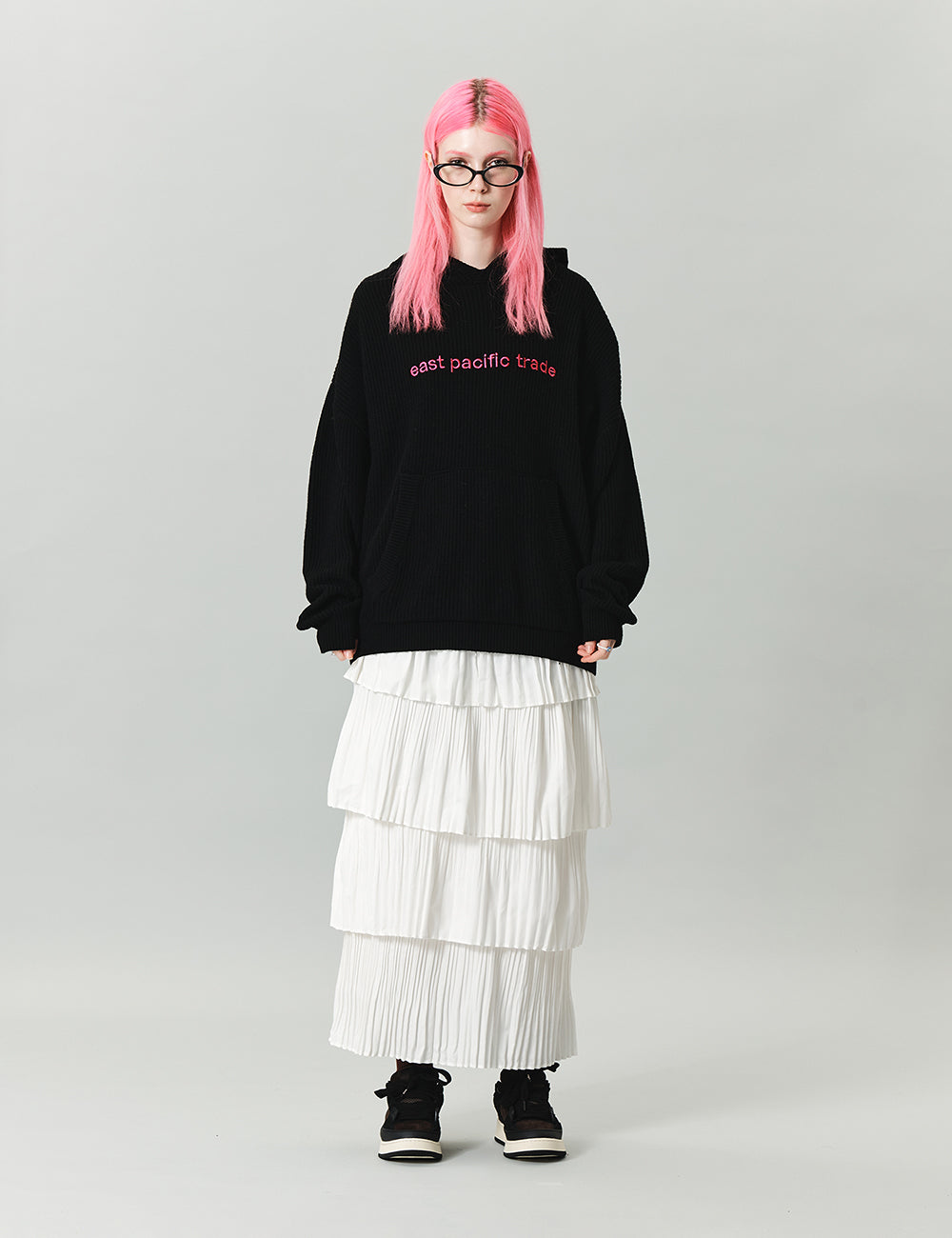Knit Hoodie (Black)