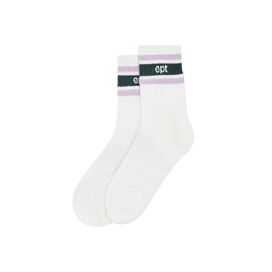 Bold Ankle Socks (White)