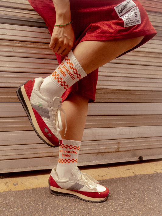 Boston (Off White/Red)