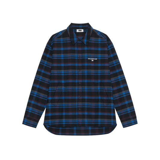 Checked Flannel Shirt (Blue)