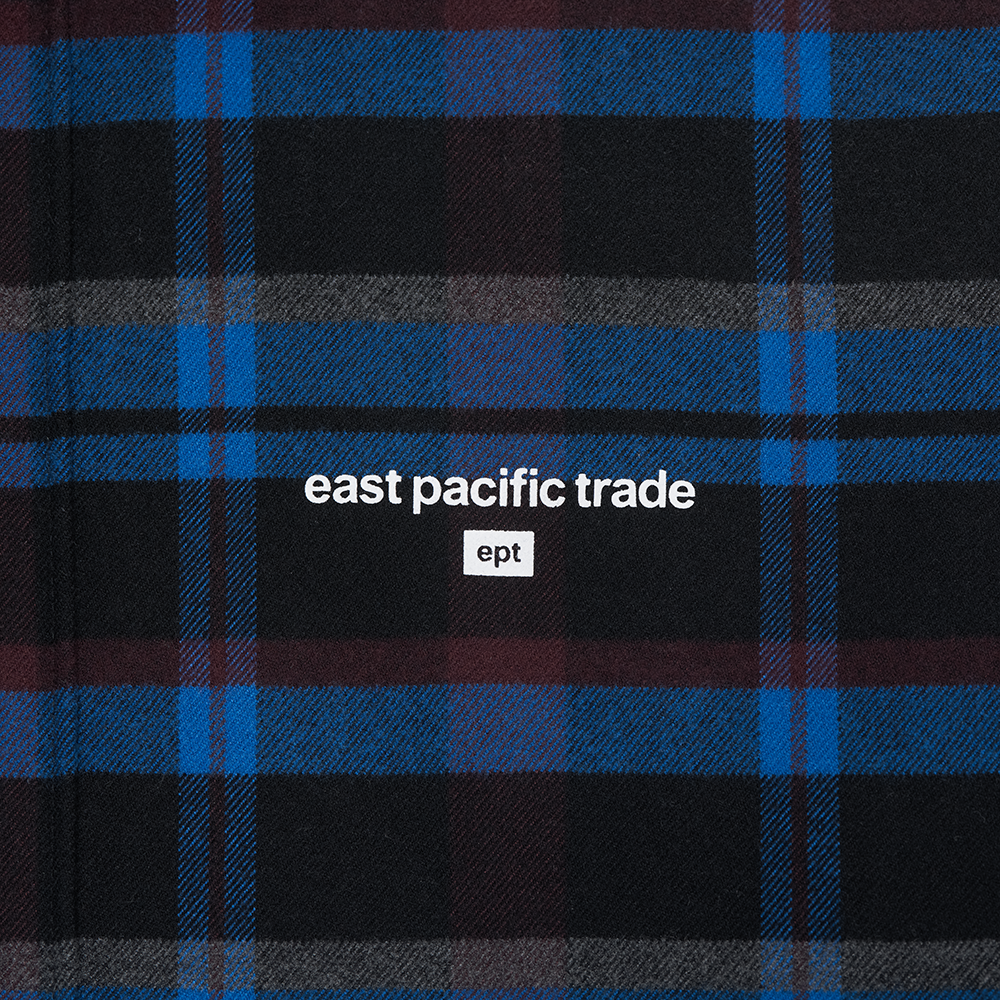 Checked Flannel Shirt (Blue)