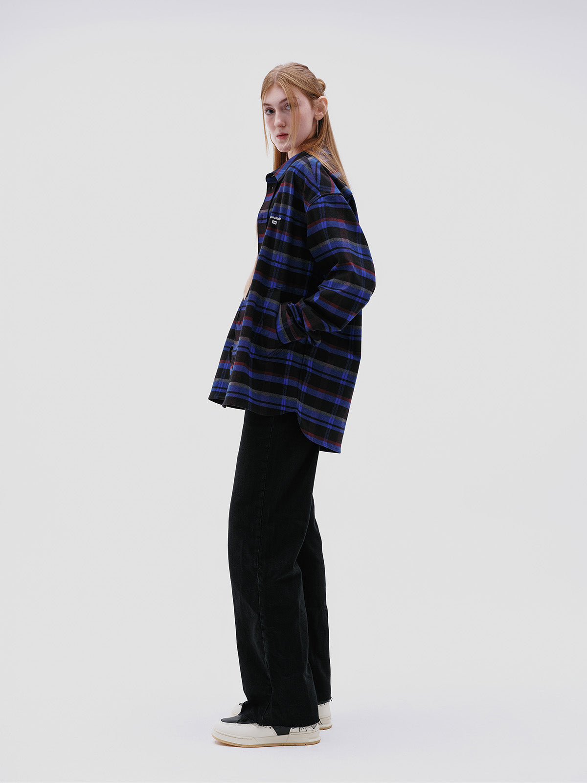 Checked Flannel Shirt (Blue)