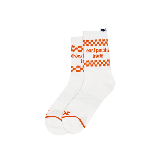 Checkerboard Socks (White)