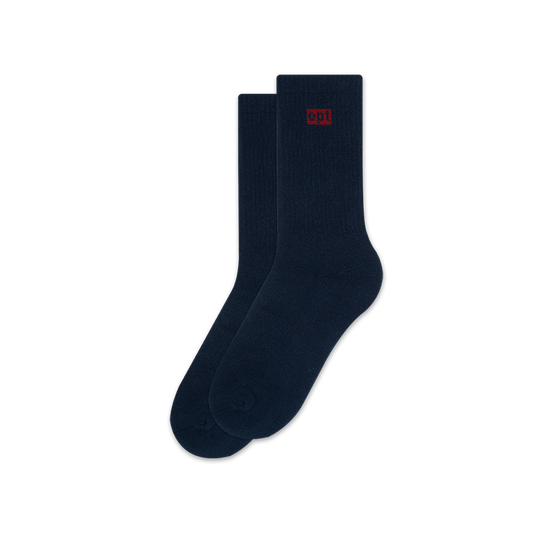 Classic Box Logo Socks (Navy)