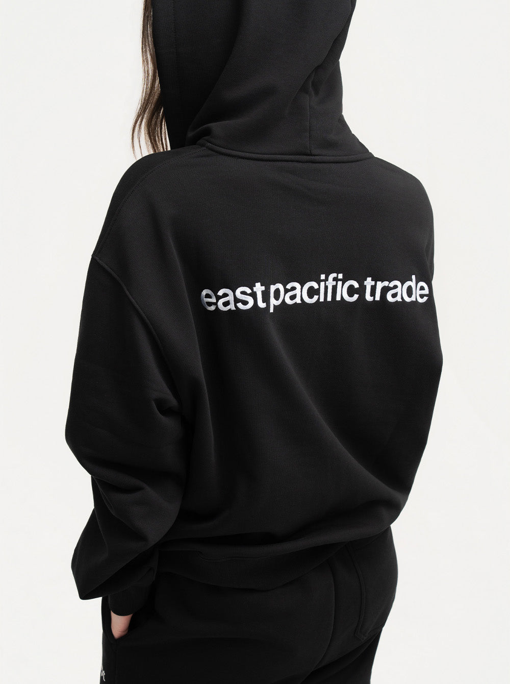 Classic Hood Zip Up (Black)