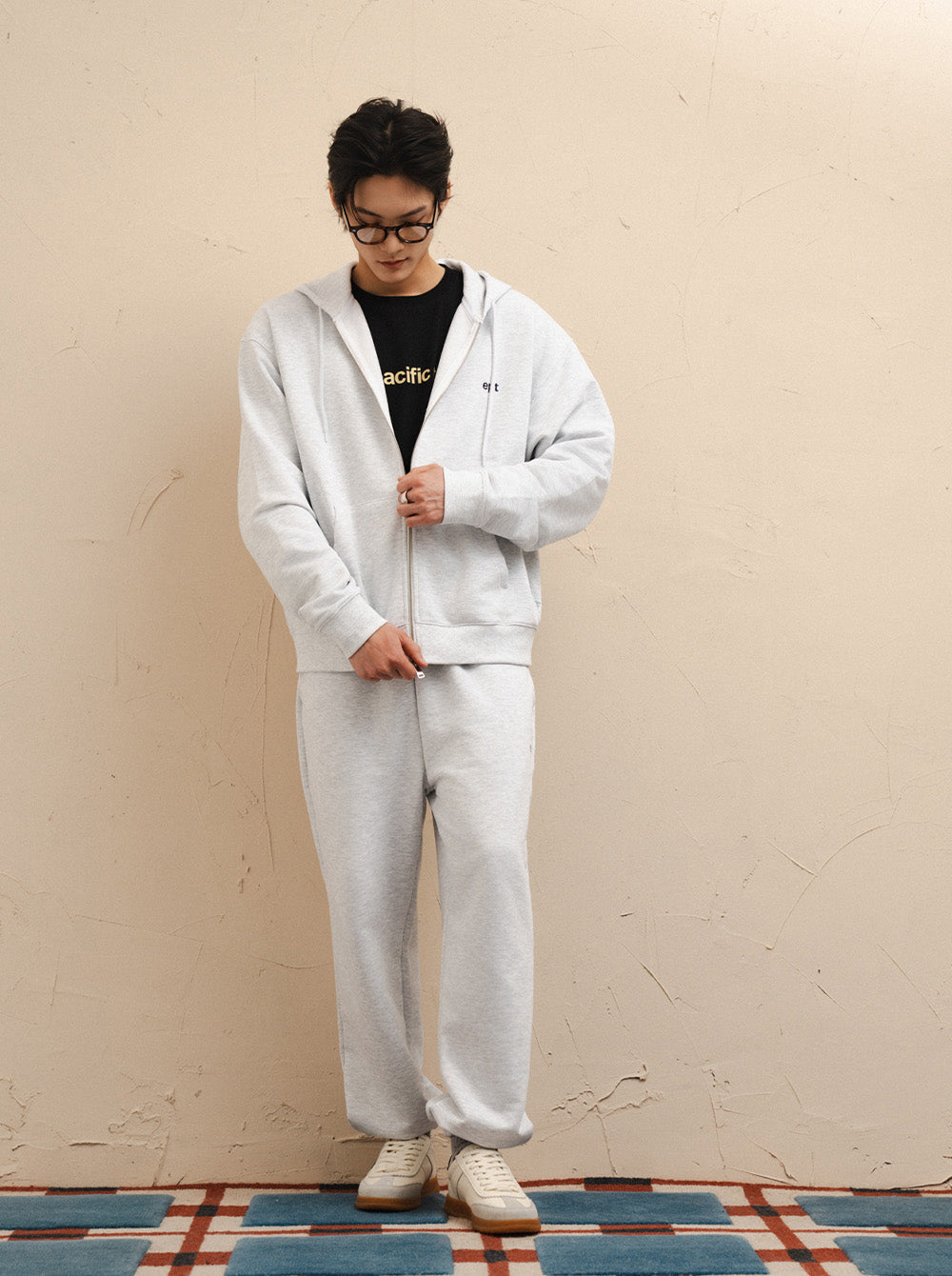 Classic Hood Zip Up (H/Ash)