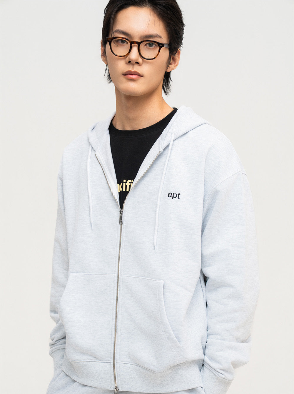 Classic Hood Zip Up (H/Ash)