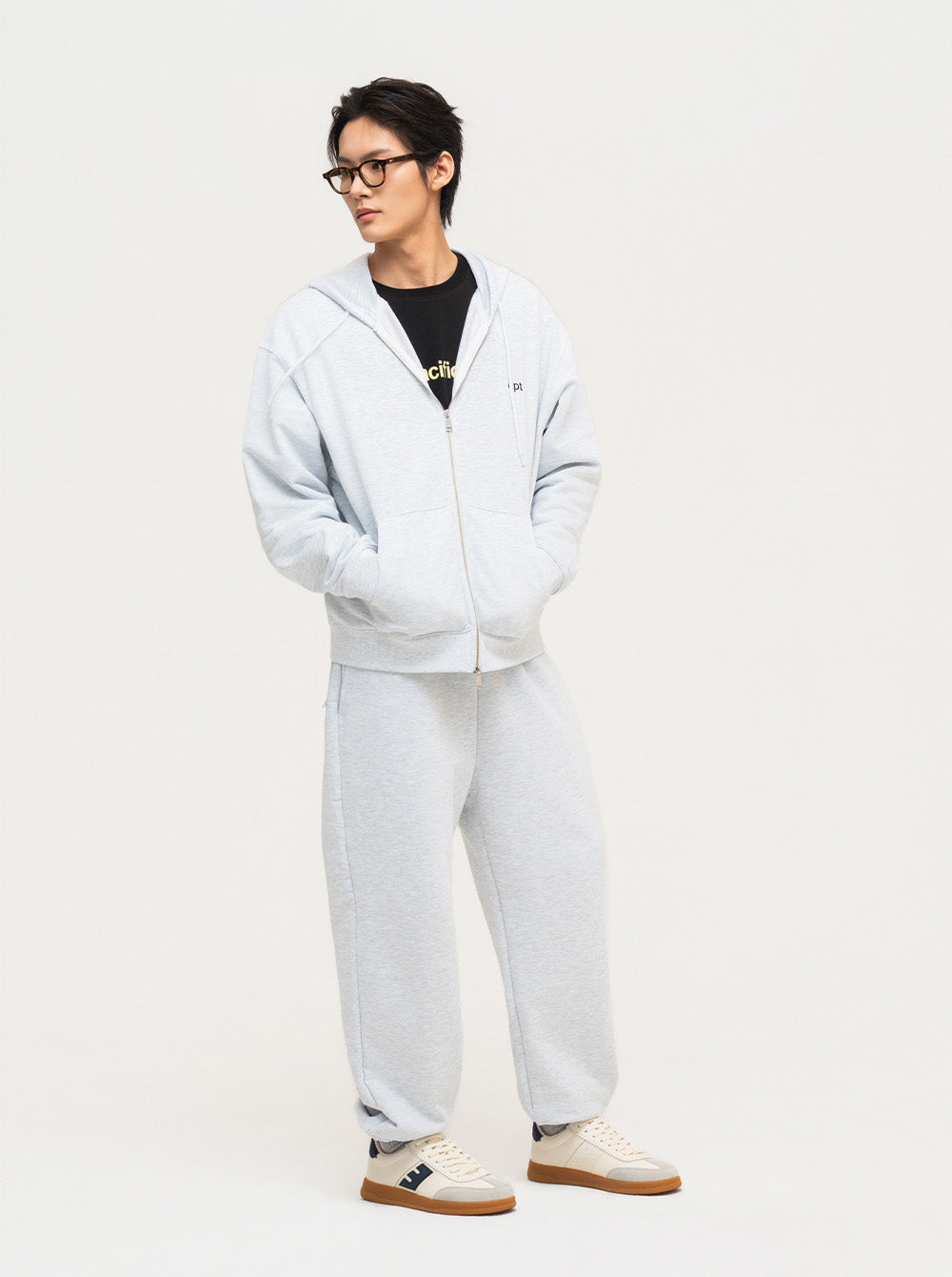 Classic Hood Zip Up (H/Ash)
