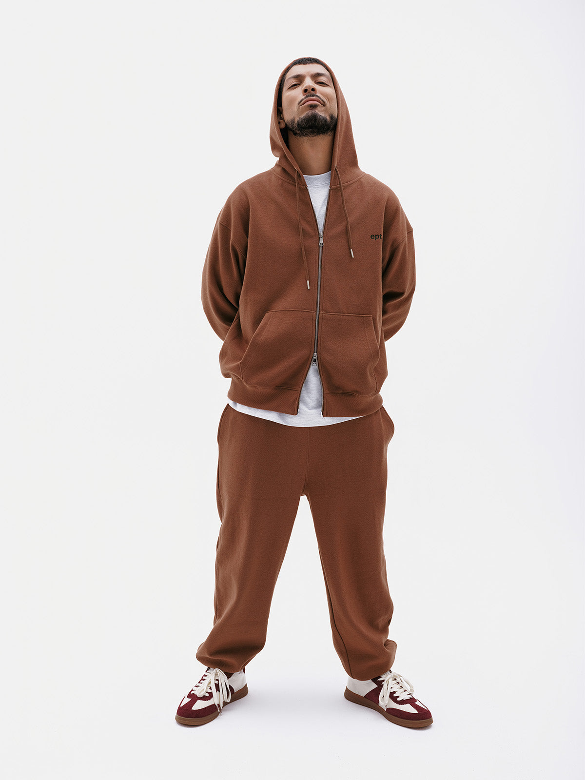 Classic Logo Hoodie Zip up (Brown) – EPT