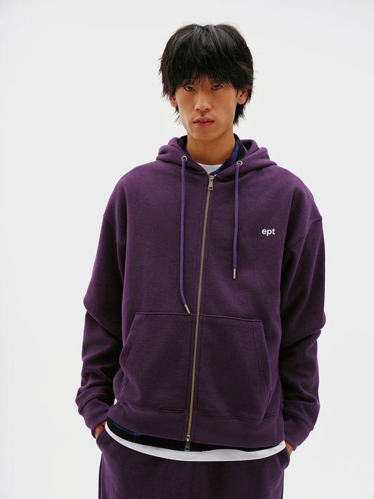 Classic Logo Hoodie Zip up (Purple)