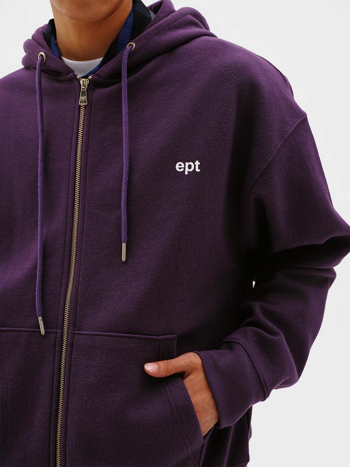 Classic Logo Hoodie Zip up (Purple)