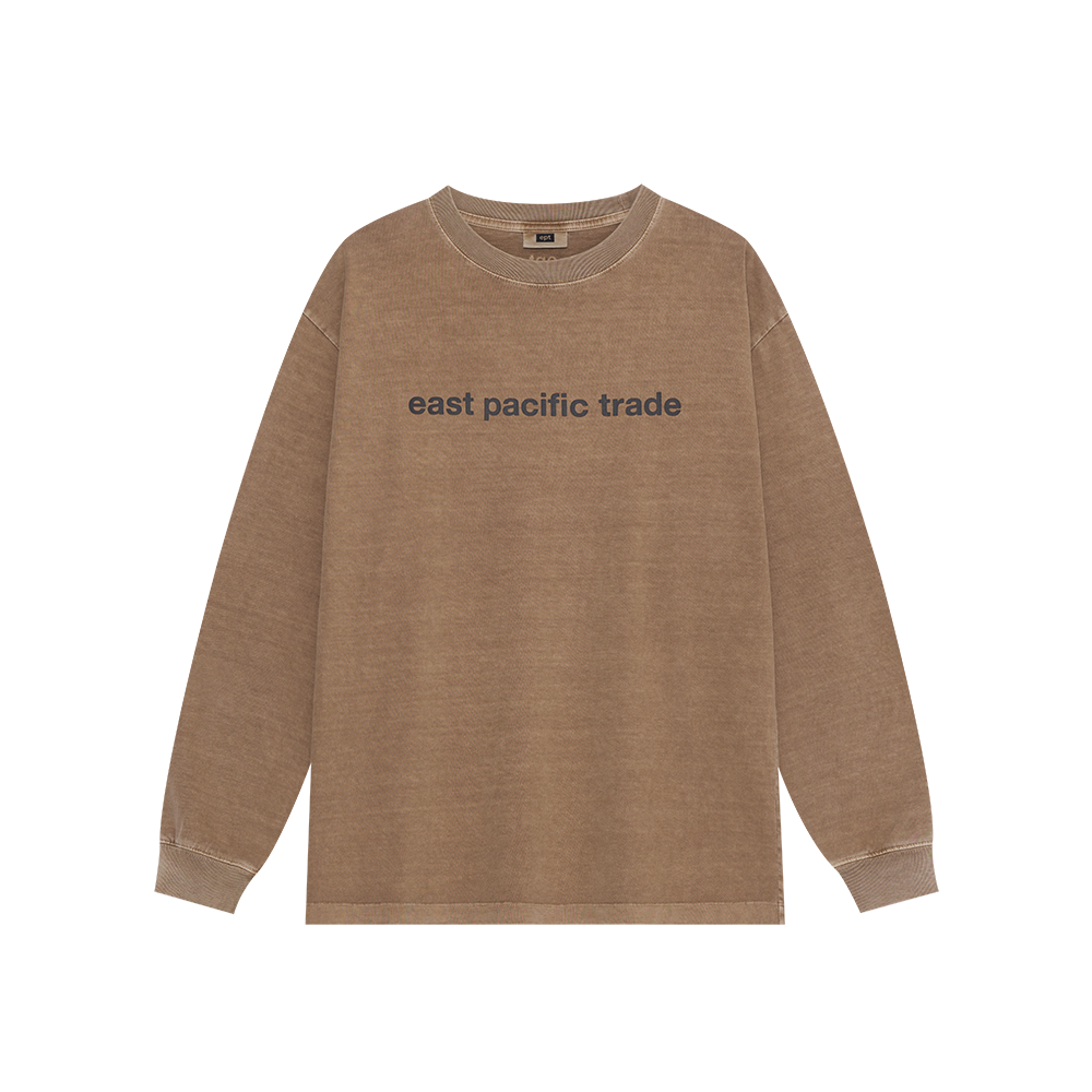 Classic Logo Pigment Dyed L/S (Brown)