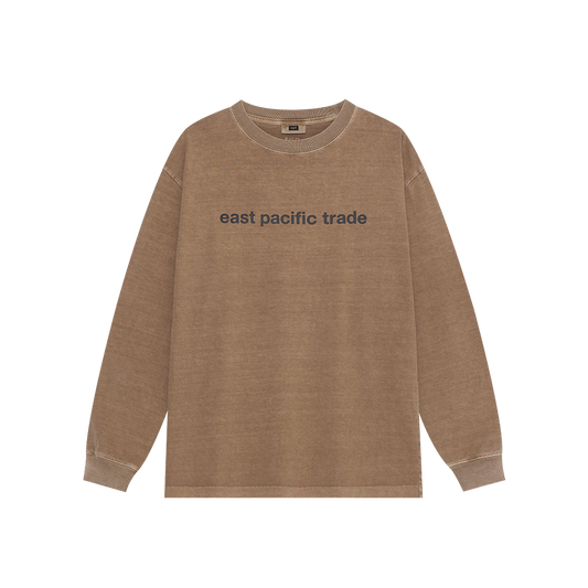 Classic Logo Pigment Dyed L/S (Brown)