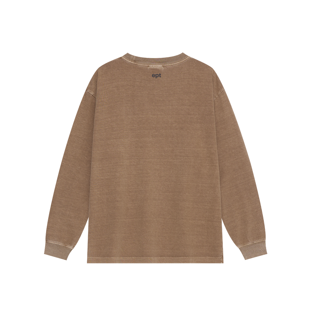 Classic Logo Pigment Dyed L/S (Brown)