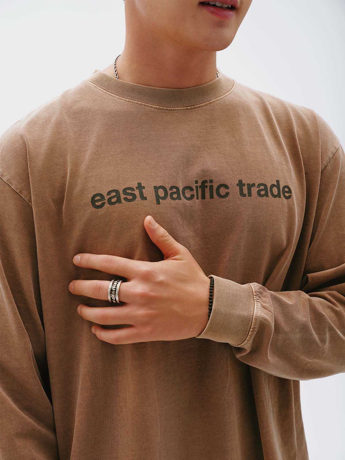 Classic Logo Pigment Dyed L/S (Brown)