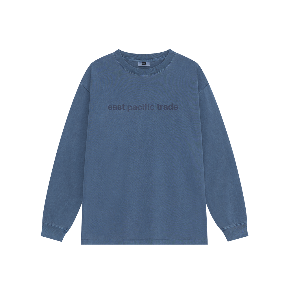 Classic Logo Pigment Dyed L/S (Navy)
